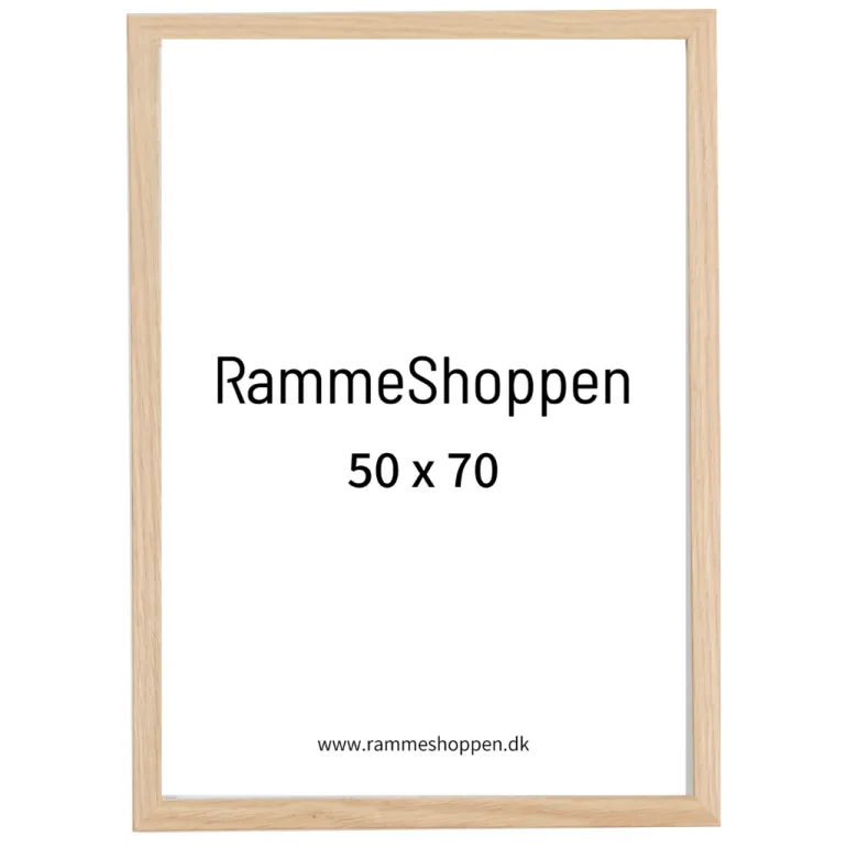 Massiv egetræsramme, smal - Type 320