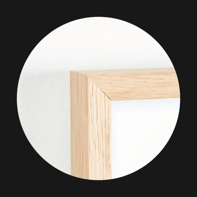 Massiv egetræsramme, smal - Type 320