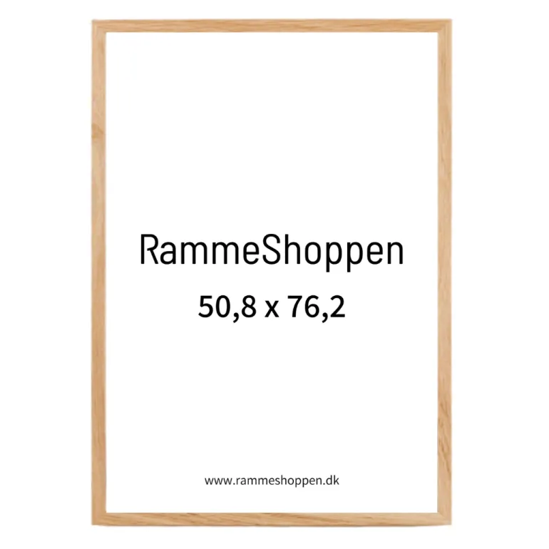 Massiv egetræsramme, smal - Type 320