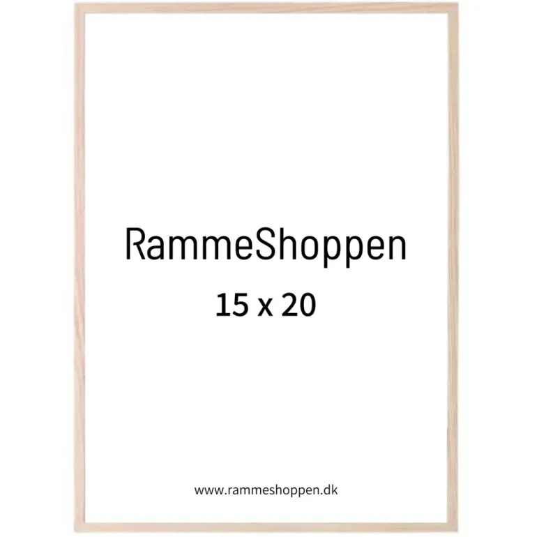 Massiv egetræsramme, smal - Type 320