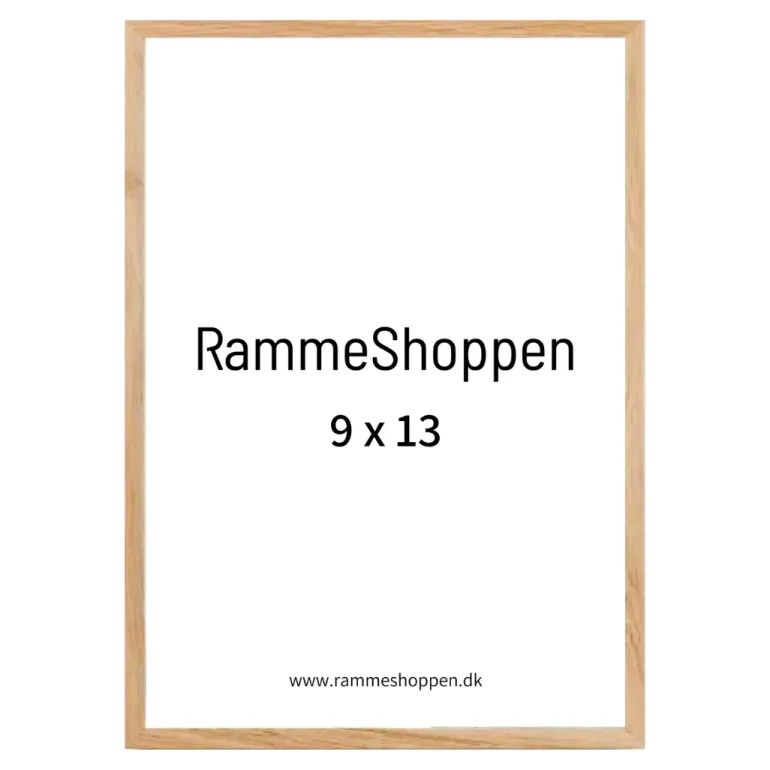 Massiv egetræsramme, smal - Type 320