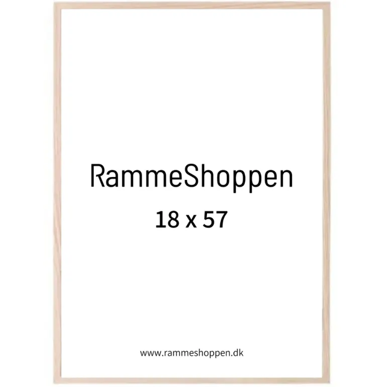 Massiv egetræsramme, smal - Type 320