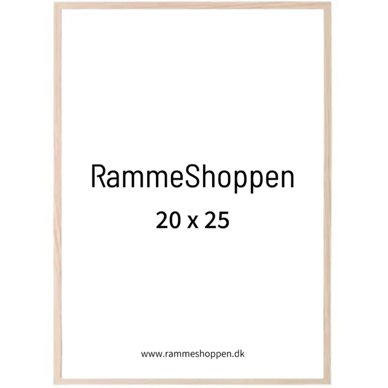 Massiv egetræsramme, smal - Type 320