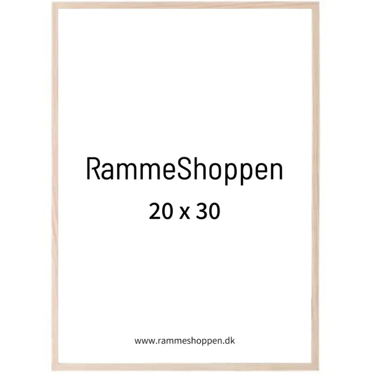 Massiv egetræsramme, smal - Type 320