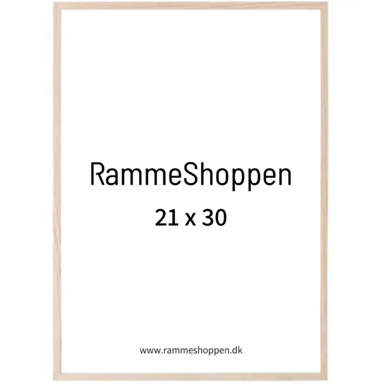 Massiv egetræsramme, smal - Type 320