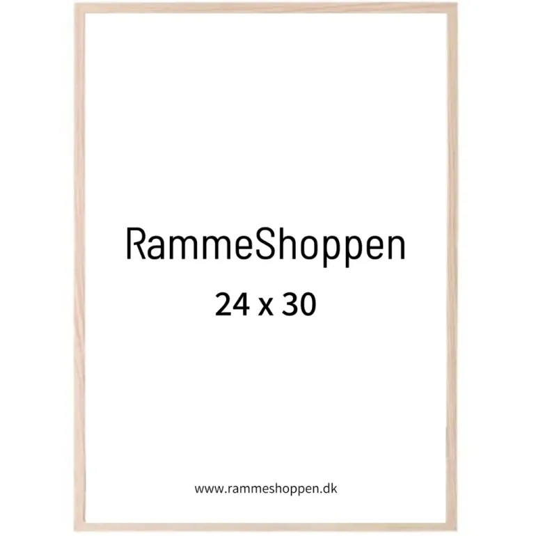 Massiv egetræsramme, smal - Type 320