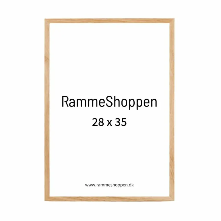 Massiv egetræsramme, smal - Type 320