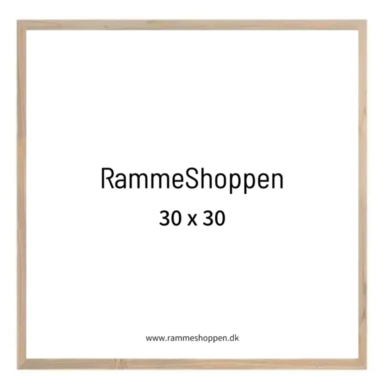 Massiv egetræsramme, smal - Type 320