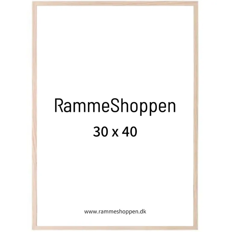 Massiv egetræsramme, smal - Type 320