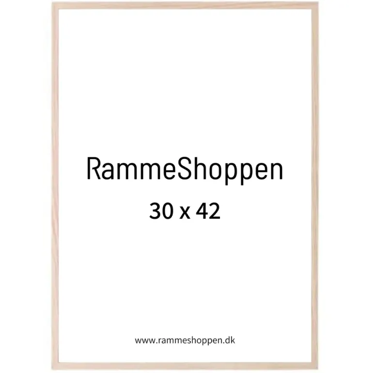 Massiv egetræsramme, smal - Type 320