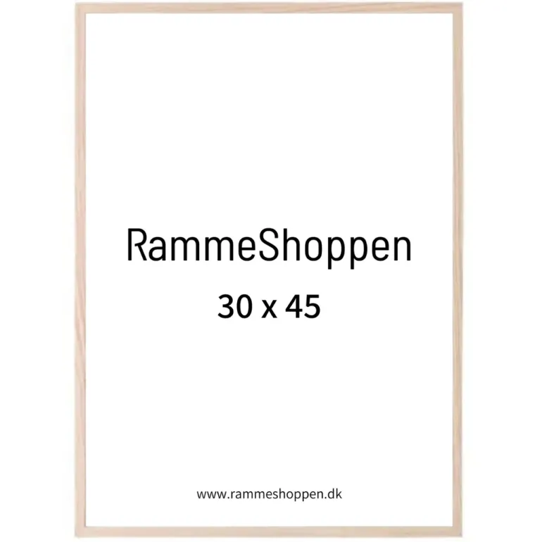 Massiv egetræsramme, smal - Type 320