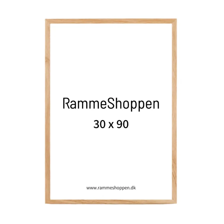 Massiv egetræsramme, smal - Type 320