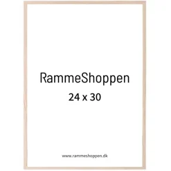 Massiv egetræsramme, smal - 24 x 30 cm - Type 320