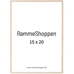 Massiv egetræsramme, smal - 15 x 20 cm - Type 320