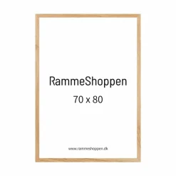 Massiv egetræsramme, smal - 70 x 80 cm - Type 320