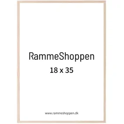 Massiv egetræsramme, smal - 18 x 35 cm - Type 320