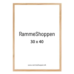 Massiv egetræsramme, 30x40 cm - Type VR01