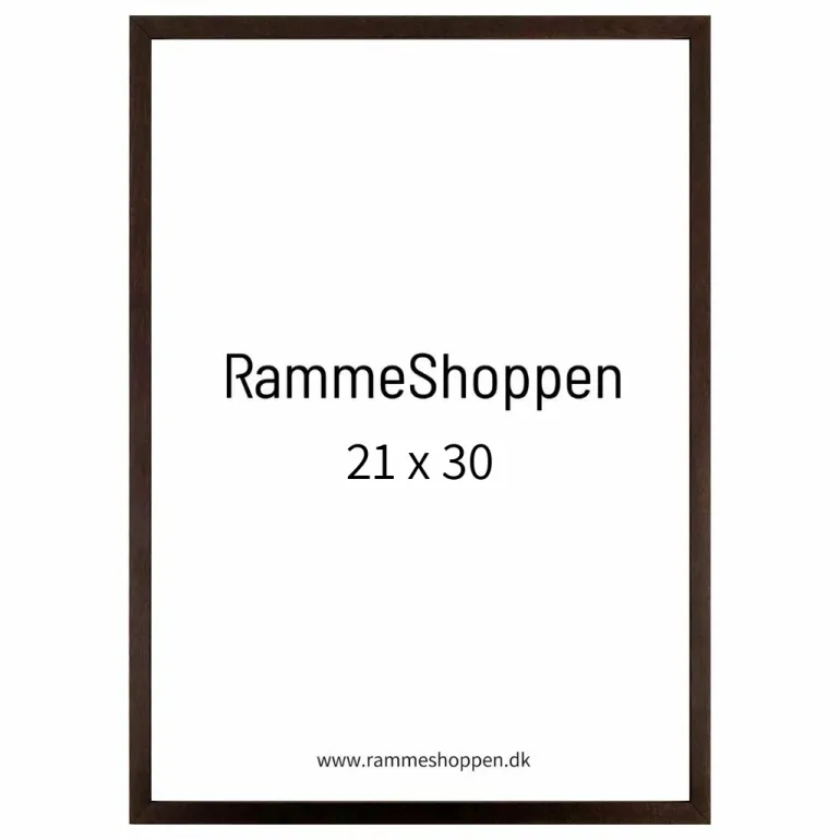 Mørk brun træramme - Type 830
