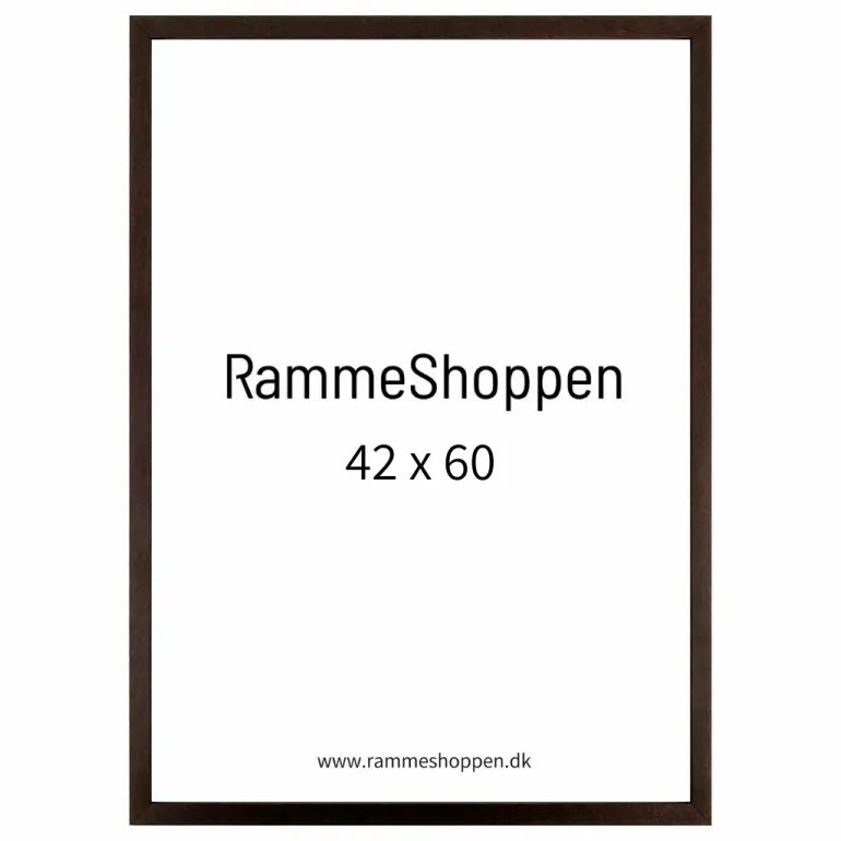 Mørk brun træramme - Type 830