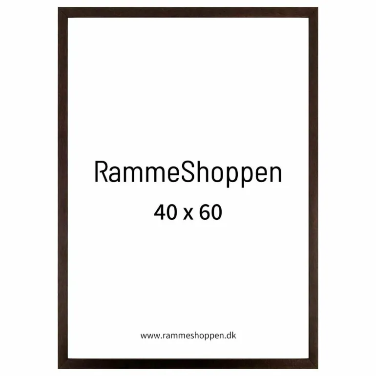 Mørk brun træramme - Type 830