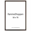 Mørk brun træramme, 50 x 70 cm, Type 830