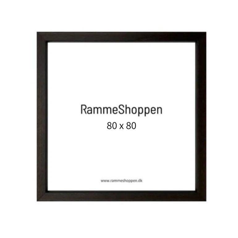 Mørk brun træramme, Type 831