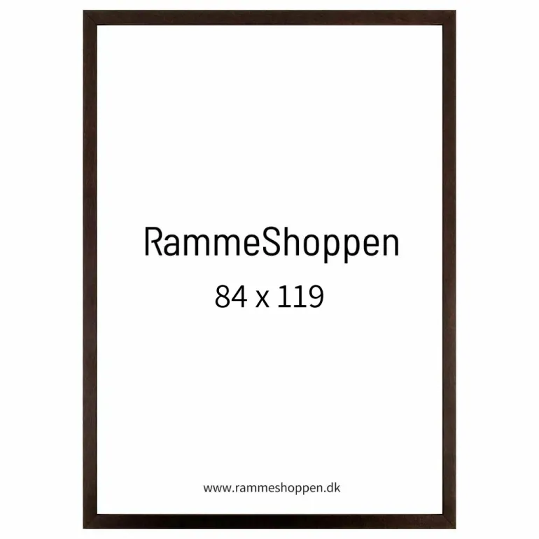 Mørk brun træramme, Type 831
