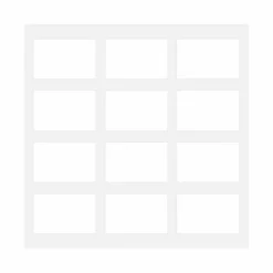 Passepartout, Frosthvid, Standardmål, MED FLERE HULLER