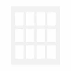 Passepartout, Frosthvid, Standardmål, MED FLERE HULLER