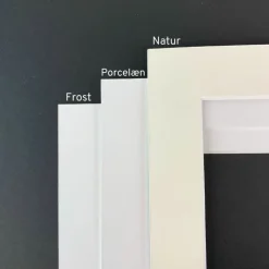 Passepartout, Frosthvid, Standardmål, MED FLERE HULLER