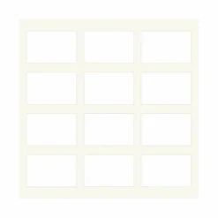 Passepartout, Naturhvid, Standardmål, MED FLERE HULLER