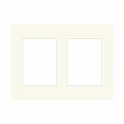 Passepartout, Naturhvid, Standardmål, MED FLERE HULLER