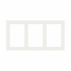 Passepartout, Porcelænshvid, Standardmål, MED FLERE HULLER