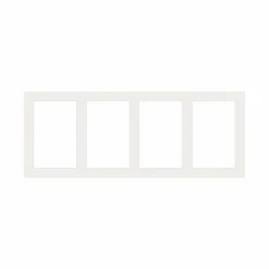 Passepartout, Porcelænshvid, Standardmål, MED FLERE HULLER