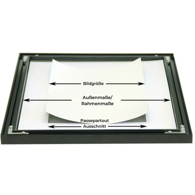 Passepartout, Porcelænshvid, Standardmål