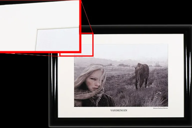 Passepartout, Porcelænshvid, Standardmål