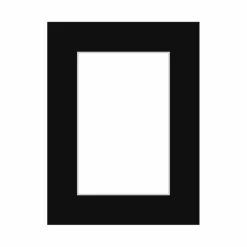 Passepartout, Sort med hvid kerne, Standardmål