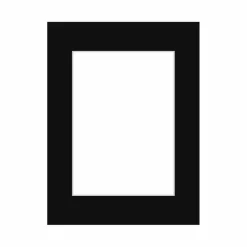 Passepartout, Sort med hvid kerne, Standardmål