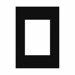 Passepartout, Sort med hvid kerne, Standardmål