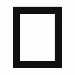 Passepartout, Sort med hvid kerne, Standardmål