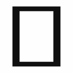 Passepartout, Sort med hvid kerne, Standardmål