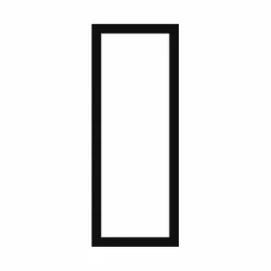 Passepartout, Sort med hvid kerne, Standardmål