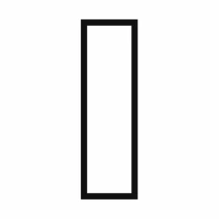 Passepartout, Sort med hvid kerne, Standardmål