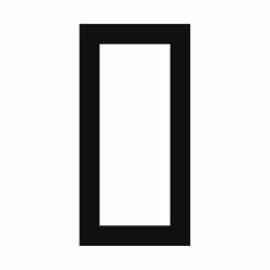 Passepartout, Sort med hvid kerne, Standardmål