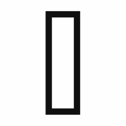 Passepartout, Sort med hvid kerne, Standardmål