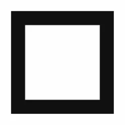 Passepartout, Sort med hvid kerne, Standardmål