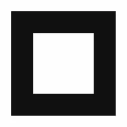 Passepartout, Sort med hvid kerne, Standardmål