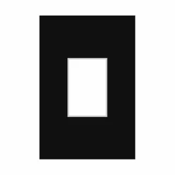 Passepartout, Sort med hvid kerne, Standardmål