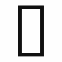 Passepartout, Sort med hvid kerne, Standardmål