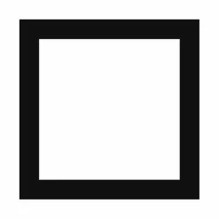 Passepartout, Sort med hvid kerne, Standardmål